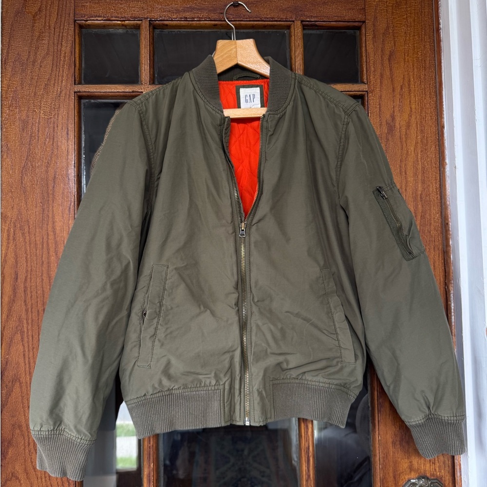 GAP Men's Olive Bomber Jacket